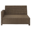 Bradenton Outdoor Wicker Sectional Left Corner Loveseat - Sangria Cushions - CROS-KO70016WB-SG