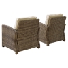Bradenton 2-Piece Wicker Seating Set - Sand Cushions - CROS-KO70026WB-SA