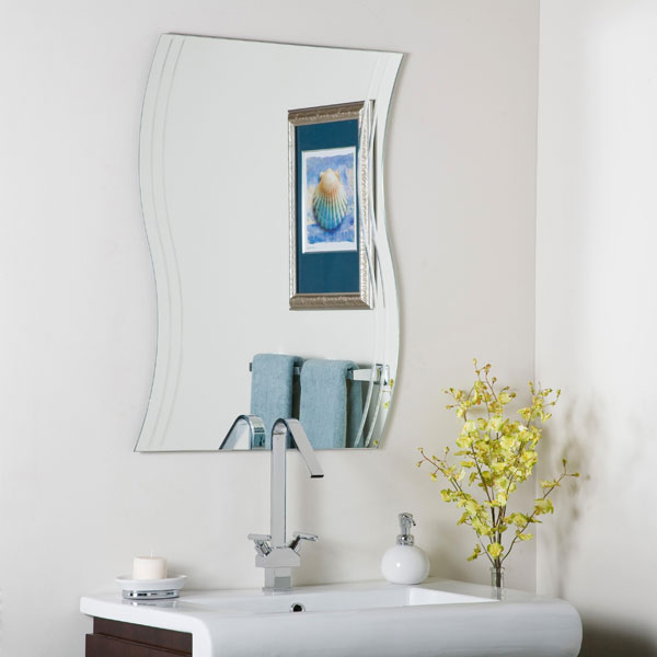 Modern Frameless Wave Wall Mirror - SSM1001 