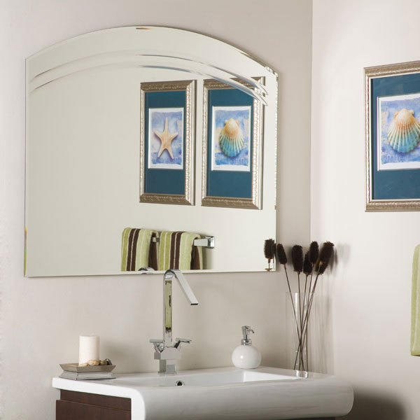 Angel Large Frameless Wall Mirror 