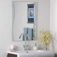 Fabulous Modern Frameless Bathroom Mirror