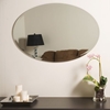 Large Oval Frameless Bathroom Mirror - DWM-SSM2436