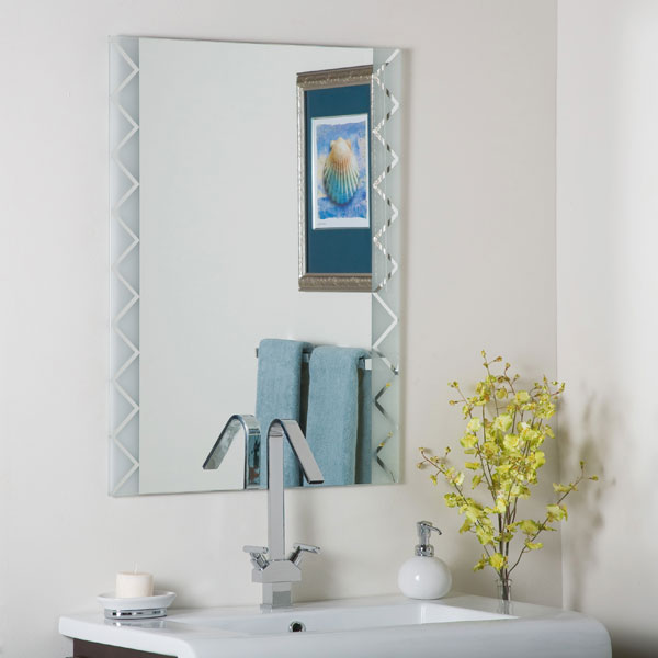 Zebra Frameless Bevel Wall Mirror 