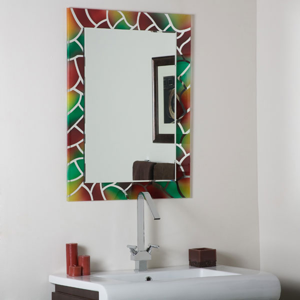 Mosaic Frameless Bathroom Mirror 