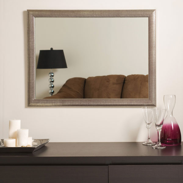 Distressed Large Framed Wall Mirror 