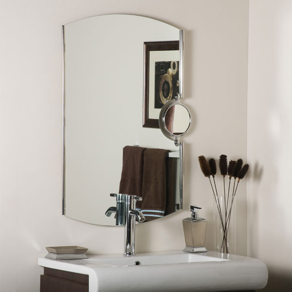 Super Modern Chrome Framed Wall Mirror 