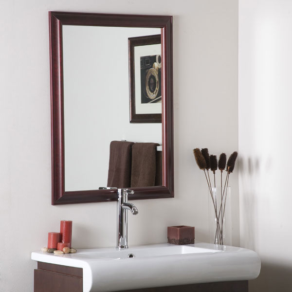 London Mahogany Large Wall Mirror 