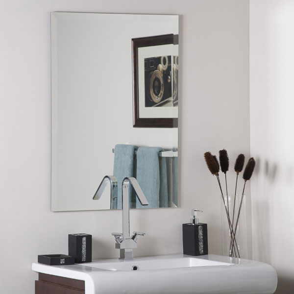 Frameless Square Bevel Mirror 