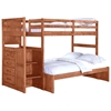 Orville Twin Over Full Staircase Bunk Bed - Chest, Cinnamon Wax - DONC-1012-2CN-TT-1012-2E