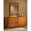 Isaac Arched Frame Mirror - Spindles, Honey Finish - DONC-109H