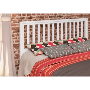 Pine Slat Headboard - Full/Queen, White 