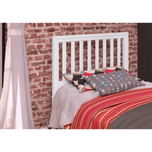 Pine Slat Headboard - Twin, White 