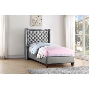 Twin Madison Bed - Silver 