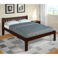 Finnegan Mission Full Size Bed - Slats, Dark Cappuccino