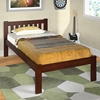 Finnegan Mission Twin Size Bed - Slats, Dark Cappuccino - DONC-1510TCP