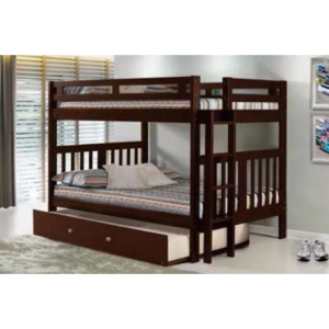 Full Over Full Bunk Bed - Cappuccino 