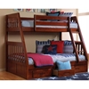 Twin Over Full Mission Bunk Bed - Merlot - DONC-2818
