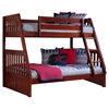 Twin Over Full Mission Bunk Bed - Merlot - DONC-2818