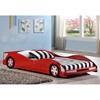 Dresden Twin Size Race Car Bed - Low Profile, Red - DONC-4004R