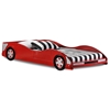 Dresden Twin Size Race Car Bed - Low Profile, Red - DONC-4004R