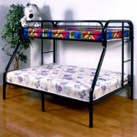 Keagan Twin Over Full Metal Bunk Bed - Gloss Black