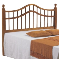 Arabesque Full Size Headboard - Double Camelback Rail, Honey
