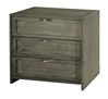 Louver 3-Drawer Chest - Antique Gray - DONC-790B-AG