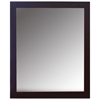 Darian Rectangular Mirror - Wooden Frame, Dark Espresso - DONC-919E