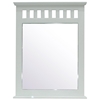 Dorsey Rectangular Mirror - Slats, White Finish - DONC-929WH