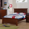 Galway Shaker Full Panel Bed - Crown Molding, Harvest Brown - DONC-B253FG
