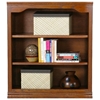 Classic Oak Bookcase - Curved Molding, 3 Shelves, 36" Tall - EGL-14336