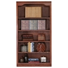 Classic Oak Bookcase - Curved Molding, 5 Shelves, 60" Tall - EGL-14360