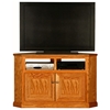 Classic Oak 50" Tall Corner TV Cabinet - 2 Shelves, 2 Doors - EGL-46739