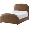 Triston Leather Bed - Ranger Brown, Antique Brass Nailhead Detailing - EGL-EAG7800TRR-BED