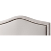 Oriana Platform Bed - Ivory, Antique Brass Nailhead Detailing - EGL-EAG9150MIY-BED
