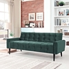 Delve Velvet Sofa - Button Tufted, Emerald Green - EEI-2456-GRN