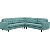 Empress 3-Piece Upholstered Fabric Sectional Sofa - Button Tufted - EEI-25-2610-SS