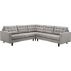 Empress 3-Piece Upholstered Fabric Sectional Sofa - Button Tufted - EEI-25-2610-SS