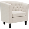 Prospect Upholstered Armchair - Button Tufted, Espresso Legs - EEI-2551-C