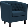 Prospect Upholstered Armchair - Button Tufted, Espresso Legs - EEI-2551-C