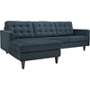 Empress 2-Piece Upholstered Sectional Sofa - LAF Chaise, Button Tufted - EEI-259-SS