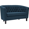 Prospect Upholstered Fabric Loveseat - Button Tufted, Espresso Legs - EEI-2614-LS