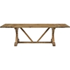 Den Extendable Wood Dining Table - Brown - EEI-2651-BRN-SET