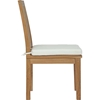 Marina Outdoor Patio Dining Chair - Natural, White - EEI-2700-NAT-WHI