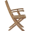 Marina Outdoor Patio Folding Armchair - Natural - EEI-2703-NAT