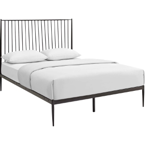 Annika Queen Platform Bed - Brown 
