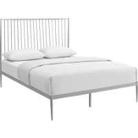 Annika Queen Platform Bed - Gray