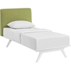 Tracy 2-Piece Twin Platform Bedroom Set - White Frame - EEI-5764-5240-WHI-BRS