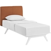 Tracy 2-Piece Twin Platform Bedroom Set - White Frame - EEI-5764-5240-WHI-BRS