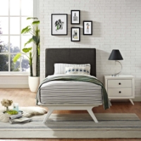 Tracy 2-Piece Twin Platform Bedroom Set - White Frame